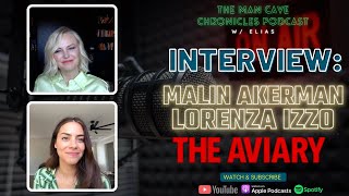 WATCH Actress Malin Akerman and Actor Lorenza Izzo talk The Aviary [upl. by Barkley]