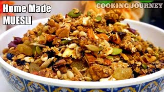 Home made Muesli Recipe  How to make muesli  Healthy Breakfast Recipe  weightloss recipe [upl. by Brig547]