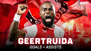 Alle GOALS amp ASSISTS van GEERTRUIDA in de Eredivisie 202324 💪 [upl. by Ahsuoj]