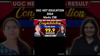 UGC NET EDUCATION 2024 Saloni 999 Percentile  238300 educationbydrpriyanka [upl. by Bromleigh]