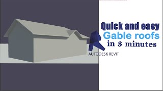 HOW TO CREATE A GABLE ROOF IN REVIT DOMER GABLE ROOF IN REVIT TUTORIALS [upl. by Novled]