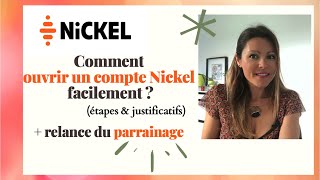 Nickel  Comment ouvrir un compte facilement  relance du parrainage [upl. by Epp]