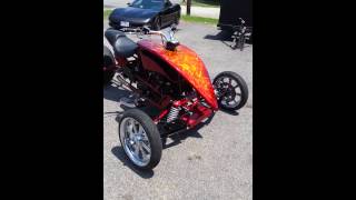 Reverse trike Hayabusa trike custom swingarm [upl. by Shara]