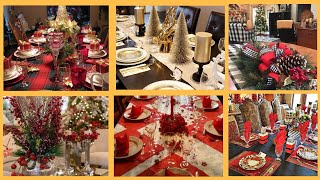 72 IDEIAS DE DECORAÇÃO DE MESAS PARA O NATAL [upl. by Reinnej701]