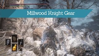 Dark Souls 3  Ashes of Ariandel  Millwood Knight Gear [upl. by Glynda112]