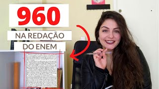 LENDO MINHA REDAÇÃO 960 DO ENEM e explicando estratégias [upl. by Perkin267]