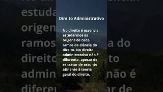 Fontes do Direito Administrativo direito concursopublico oab [upl. by Ilyssa]