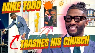 Mike Todd Trashes Transformation Church for Goofy Sermon Illustration [upl. by Nellahs788]