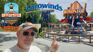 Carowinds  Windstar Update  Carolina Harbor Waterpark is OPENED  More from Carowinds [upl. by Jon129]