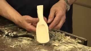 Carving a Wooden Scoop  Paul Sellers [upl. by Adnawad]