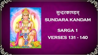 Sundara Kandam  Sarga 1  Verses 131 to 140 [upl. by Shreve]