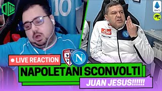 CAGLIARINAPOLI 11 LIVE REACTION  quot😤 MALEDETTIquot  TIFOSIAMO [upl. by Guglielmo598]