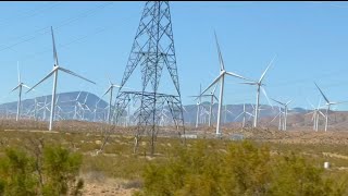 wind farm in mojave desert california 3rd largest in the world [upl. by Apoor]