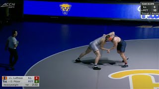 285lbs Dayton Pitzer Pitt vs Luke Luffman Illinois [upl. by Newel]