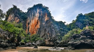 Exploring the Secret Caves and Lagoons of Phang Nga Bay in Phuket  2018 Thailand Travel VLOG 4k [upl. by Eppilihp]