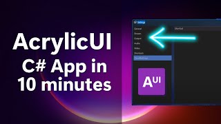 AcrylicUI WinForms Panels in NET Core [upl. by Agnot]