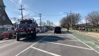 FDNY BFU 6 Responding into a Brush Fire in Gerritsen Beach Brooklyn New York [upl. by Avla331]