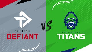 TorontoDefiant vs vancouvertitans  West PlayIns  Week 1 Day 2 [upl. by Igor920]