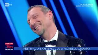 Festival di Sanremo 2022 Fiorello ci sarà  La vita in diretta 14012022 [upl. by Ecnesse]