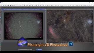 Astrophotography Image Processing  Pixinsight Vs Photoshop Pulling out the Dust [upl. by Eleira]