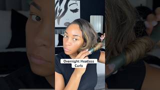 Overnight Heatless Flexirod Curls  heatlesscurl flexirodset hairstyle hairtutorial hairstyles [upl. by Aizat]