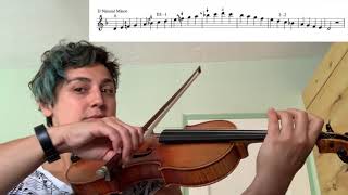 Two Octave D minor Scale Violin [upl. by Blau975]