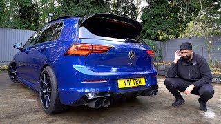 My VW MK8 GOLF R gets a NEW EXHAUST OPF Delete [upl. by Gollin291]