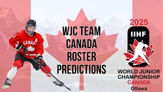 WJC Team Canada roster predictions [upl. by Neelac]