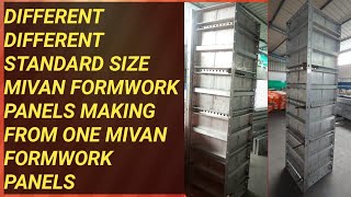 DIFFERENT DIFFERENT MIVAN FORMWORK PANELS MAKING FROM ONE PANELS II ADVANCE TECHNIQUE OF FORMWORK [upl. by Refotsirc977]