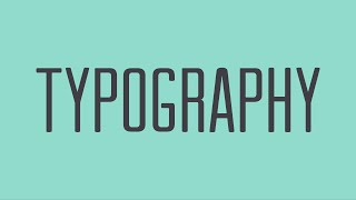 Beginning Graphic Design Typography [upl. by Gabrila]