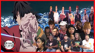 ELEVENTH FORM GIYU VS RUI   Demon Slayer Kimetsu no Yaiba Episode 20 BEST REACTION Compilation [upl. by Elynad]