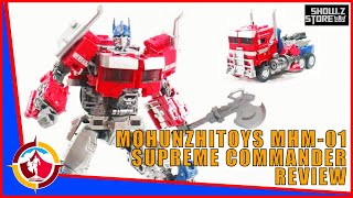 MHZ TOYS MHM01 SUPREME COMMANDER Leader Class ROTB Optimus Prime transformersriseofthebeasts [upl. by Iddet]