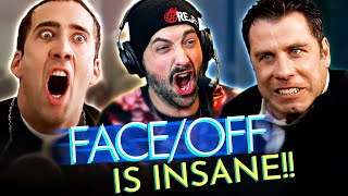 FACE OFF 1997 MOVIE REACTION FIRST TIME WATCHING Nicolas Cage  John Travolta [upl. by Felicidad]