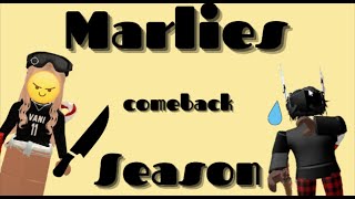 Marlies Comeback season  MM2 1v1 [upl. by Eetnod]