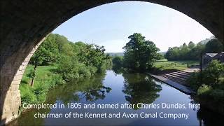 Dundas Aqueduct near Bath by drone [upl. by Girhiny72]