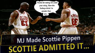 Scottie Pippen Admits Michael Jordan Made Him a Great Player  Pushed Him Everyday [upl. by Noroj]