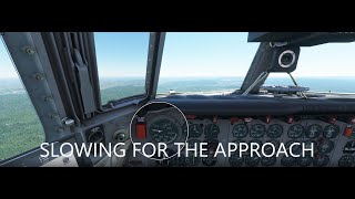 PMDG DC6 Tutorial 17 Slowing for the Approach [upl. by Salokin]