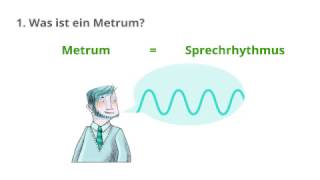 Metrum  Der Rhythmus eines Gedichtes [upl. by Wiencke873]