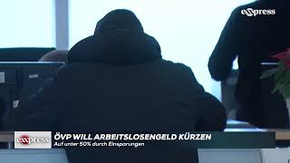 Auf unter 50 Prozent Jetzt will die ÖVP das Arbeitslosengeld kürzen [upl. by Htinek]