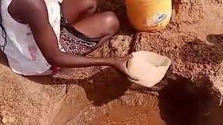 WHAT A MIRACLE DESERT FINALLY PRODUCES WATER 💦  MANUALLY RURAL FAMILY COLLECTING DRINKING WATER [upl. by Barri481]