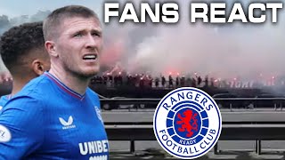 RANGERS FANS REACT TO TITLE LOSING DEFEAT AGAINST CELTIC [upl. by Sergent949]