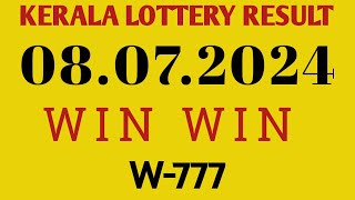 WIN WIN W777 KERALA LOTTERY 08072024 RESULT [upl. by Jerri]