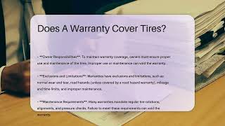 Does A Warranty Cover Tires  CountyOfficeorg [upl. by Ennahgiel]