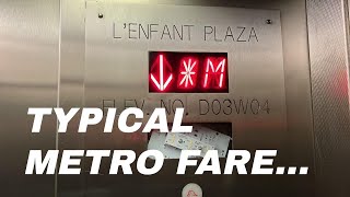 Generic Hydraulic Platform Elevator  LEnfant Plaza WMATA Station  Washington DC [upl. by Best543]