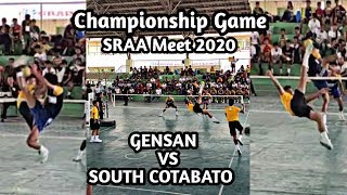 Sepak Takraw  GENSAN VS SOUTH COTABATO  Championship Game  1st REGU SRAA Meet 2020 [upl. by Enywad]