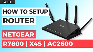 ✅ How to Set Up NETGEAR Nighthawk R7800  NETGEAR Nighthawk X4S AC2600 Smart WiFi Router [upl. by Ramyar]