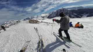 On our fourth day we use the free ski pass for Montgenevre that we got online through the Vialatte [upl. by Anjela428]