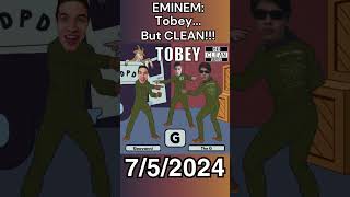 EMINEM  Tobey But CLEAN clean rap geo eminem tobey newmusic cleanhiphop cleanmu [upl. by Ellehcir]