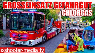 🌡 GROSSEINSATZ GEFAHRGUT ABCEINSATZ mit CHLORGAS 🌡  🚒 Einsatzkräfte im CSA 🚒 [upl. by Stutsman]