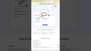 Convert PDF to Word Online Freeweb freepdfconverter onlinepdftoword shorts youtubeshorts [upl. by Lleunamme276]